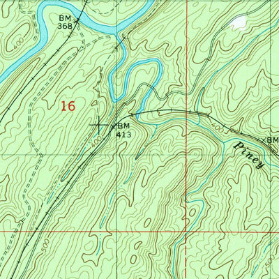 United States Geological Survey Pea Ridge, AL (1979, 24000-Scale) digital map