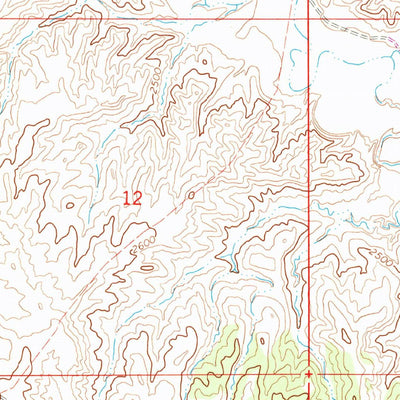 United States Geological Survey Pea Ridge, MT (1965, 24000-Scale) digital map