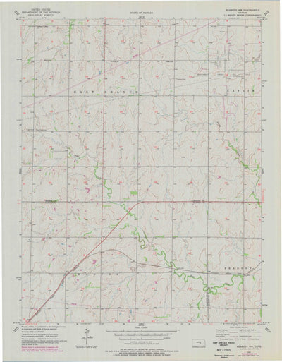 United States Geological Survey Peabody NW, KS (1957, 24000-Scale) digital map