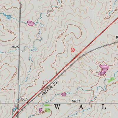 United States Geological Survey Peabody NW, KS (1957, 24000-Scale) digital map