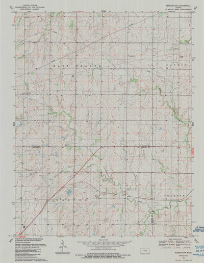 United States Geological Survey Peabody NW, KS (1989, 24000-Scale) digital map