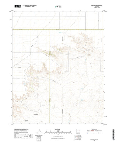 United States Geological Survey Peach Canyon, NM (2020, 24000-Scale) digital map