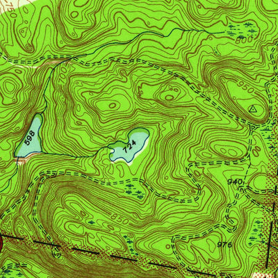 United States Geological Survey Peach Lake, NY-CT (1945, 24000-Scale) digital map