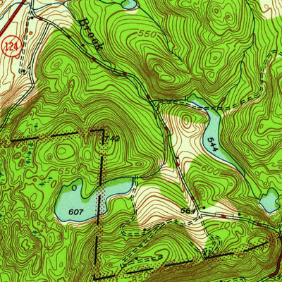 United States Geological Survey Peach Lake, NY-CT (1945, 24000-Scale) digital map