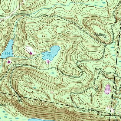 United States Geological Survey Peach Lake, NY-CT (1958, 24000-Scale) digital map