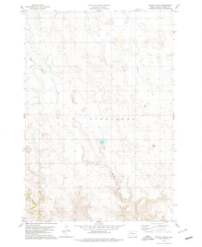 United States Geological Survey Peach Lake, SD (1978, 24000-Scale) digital map
