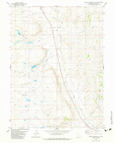 United States Geological Survey Peach Orchard Flat, WY (1982, 24000-Scale) digital map