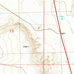 United States Geological Survey Peach Orchard Flat, WY (1982, 24000-Scale) digital map