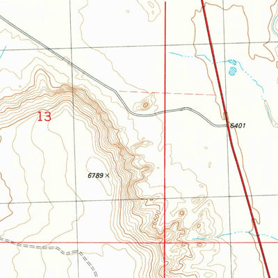 United States Geological Survey Peach Orchard Flat, WY (1982, 24000-Scale) digital map