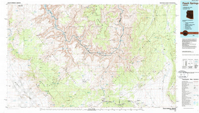 United States Geological Survey Peach Springs, AZ (1986, 100000-Scale) digital map