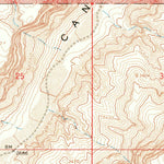 United States Geological Survey Peach Springs Canyon, AZ (1967, 24000-Scale) digital map
