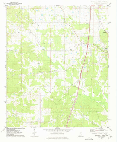 United States Geological Survey Peachahala Creek, MS (1975, 24000-Scale) digital map