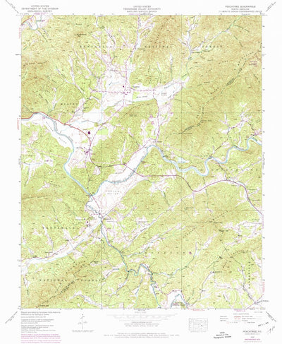 United States Geological Survey Peachtree, NC (1937, 24000-Scale) digital map