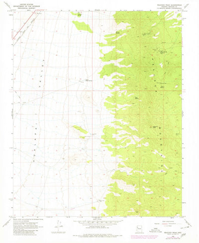United States Geological Survey Peacock Peak, AZ (1968, 24000-Scale) digital map