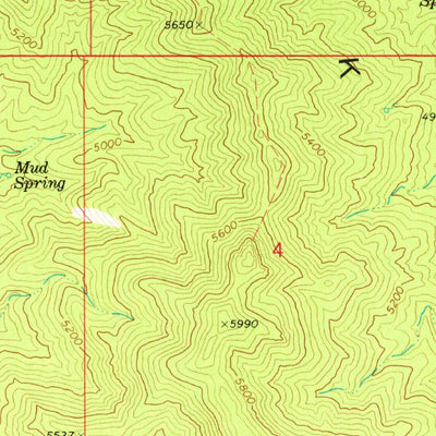 United States Geological Survey Peacock Peak, AZ (1968, 24000-Scale) digital map