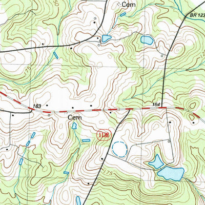 United States Geological Survey Peacocks Crossroads, NC (1986, 24000-Scale) digital map