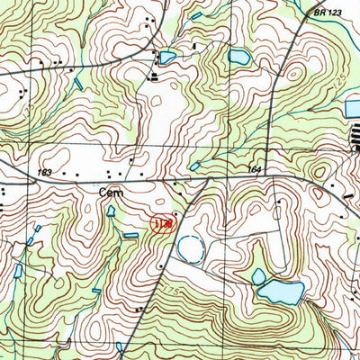 United States Geological Survey Peacocks Crossroads, NC (1997, 24000-Scale) digital map