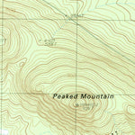 United States Geological Survey Peaked Mountain, ME (1990, 24000-Scale) digital map