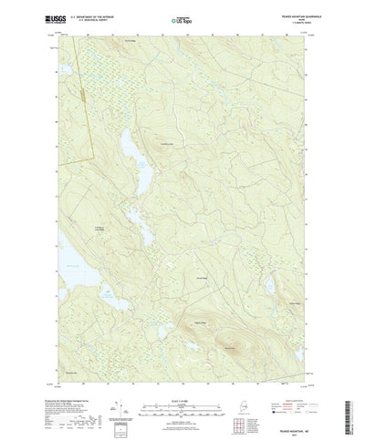 United States Geological Survey Peaked Mountain, ME (2021, 24000-Scale) digital map