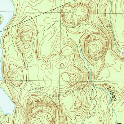 United States Geological Survey Peaked Mountain Pond, ME (1990, 24000-Scale) digital map