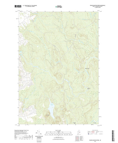United States Geological Survey Peaked Mountain Pond, ME (2021, 24000-Scale) digital map