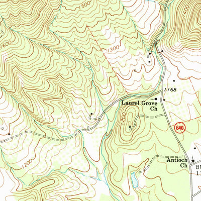 United States Geological Survey Peaks Of Otter, VA (1967, 24000-Scale) digital map