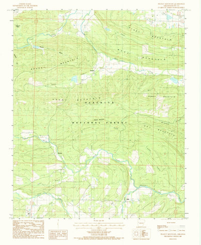 United States Geological Survey Peanut Mountain, AR (1983, 24000-Scale) digital map