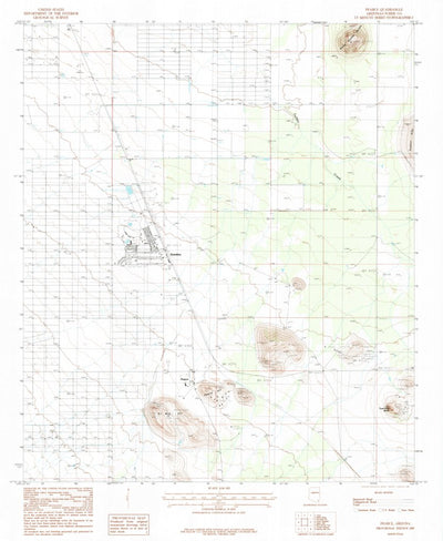 United States Geological Survey Pearce, AZ (1985, 24000-Scale) digital map