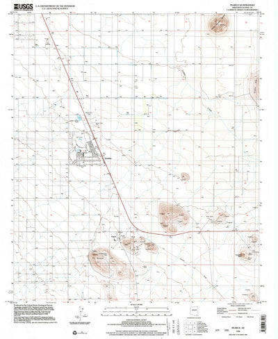 United States Geological Survey Pearce, AZ (1996, 24000-Scale) digital map
