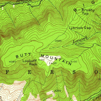 United States Geological Survey Pearisburg, VA-WV (1932, 62500-Scale) digital map