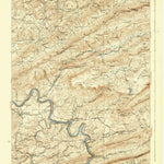 United States Geological Survey Pearisburg, VA-WV (1937, 62500-Scale) digital map