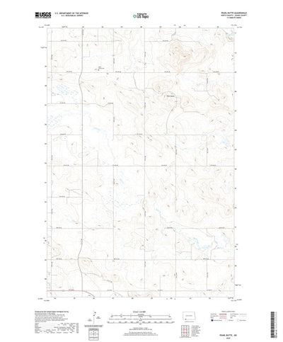United States Geological Survey Pearl Butte, ND (2020, 24000-Scale) digital map