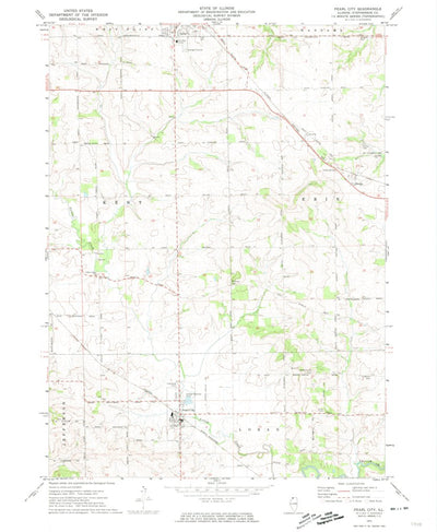 United States Geological Survey Pearl City, IL (1971, 24000-Scale) digital map