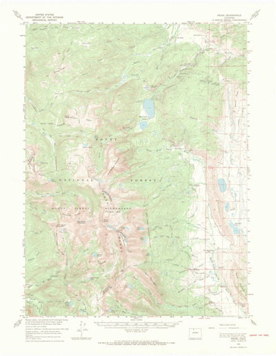 United States Geological Survey Pearl, CO (1956, 62500-Scale) digital map