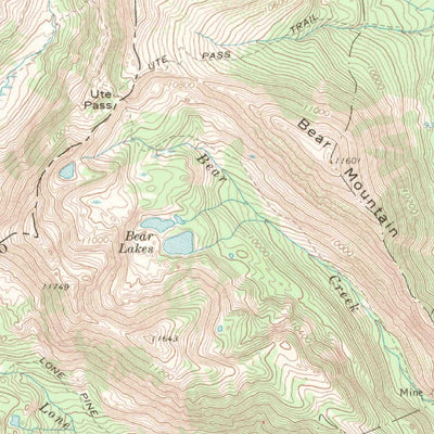 United States Geological Survey Pearl, CO (1956, 62500-Scale) digital map
