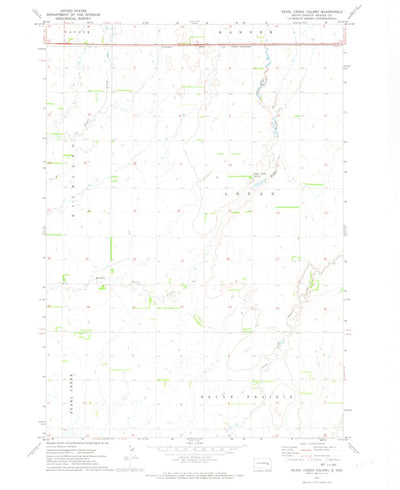 United States Geological Survey Pearl Creek Colony, SD (1971, 24000-Scale) digital map