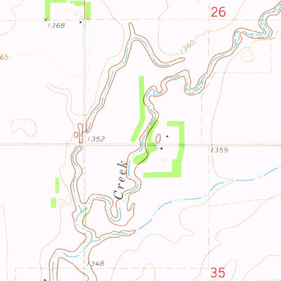 United States Geological Survey Pearl Creek Colony, SD (1971, 24000-Scale) digital map