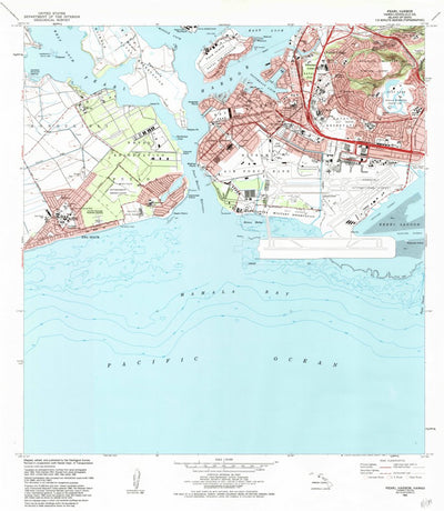 United States Geological Survey Pearl Harbor, HI (1983, 24000-Scale) digital map