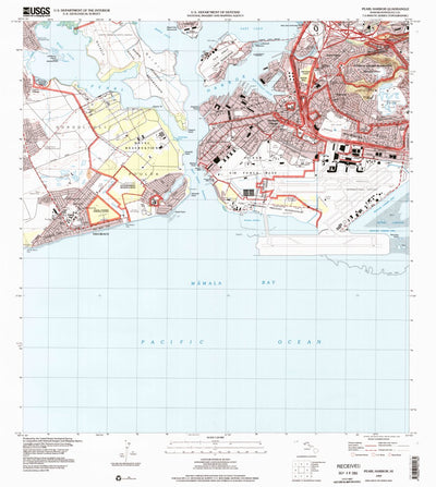United States Geological Survey Pearl Harbor, HI (1999, 24000-Scale) digital map