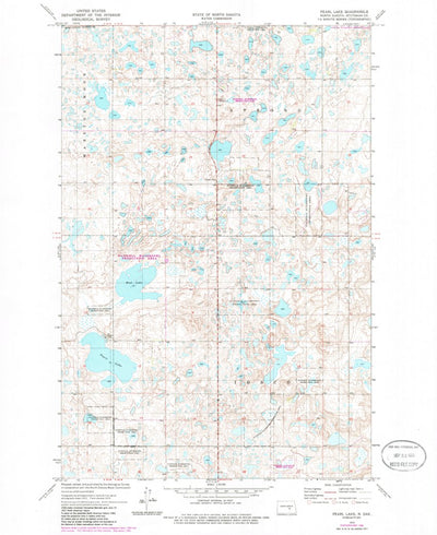 United States Geological Survey Pearl Lake, ND (1972, 24000-Scale) digital map