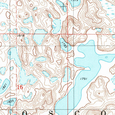 United States Geological Survey Pearl Lake, ND (1972, 24000-Scale) digital map