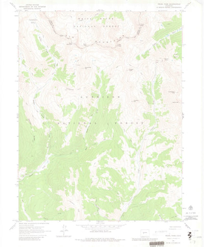 United States Geological Survey Pearl Pass, CO (1961, 24000-Scale) digital map