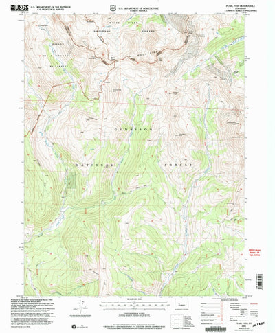 United States Geological Survey Pearl Pass, CO (2001, 24000-Scale) digital map