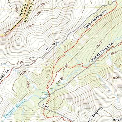 United States Geological Survey Pearl Pass, CO (2022, 24000-Scale) digital map