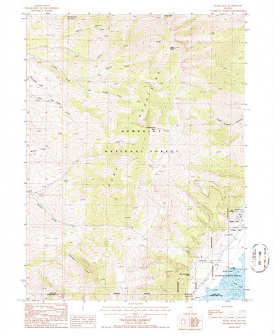 United States Geological Survey Pearl Peak, NV (1985, 24000-Scale) digital map