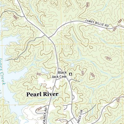 United States Geological Survey Pearl River, MS (2020, 24000-Scale) digital map