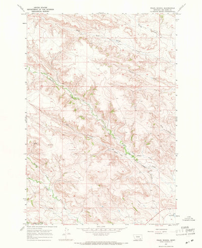 United States Geological Survey Pearl School, MT (1967, 24000-Scale) digital map