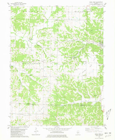 United States Geological Survey Pearl West, IL (1980, 24000-Scale) digital map