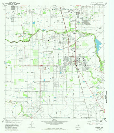 United States Geological Survey Pearland, TX (1982, 24000-Scale) digital map