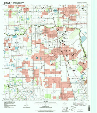 United States Geological Survey Pearland, TX (1995, 24000-Scale) digital map